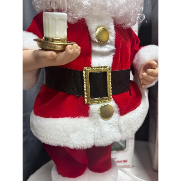 Vintage Telco Motionettes Santa and Mrs Claus Animated Lighted Figures  Boxes - Picture 4 of 16